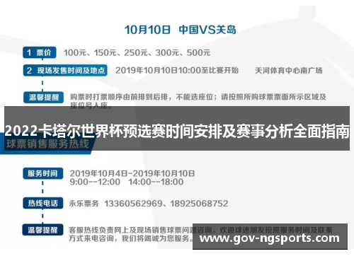 2022卡塔尔世界杯预选赛时间安排及赛事分析全面指南