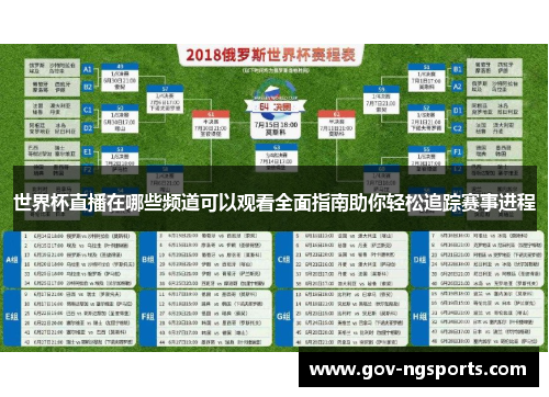 世界杯直播在哪些频道可以观看全面指南助你轻松追踪赛事进程